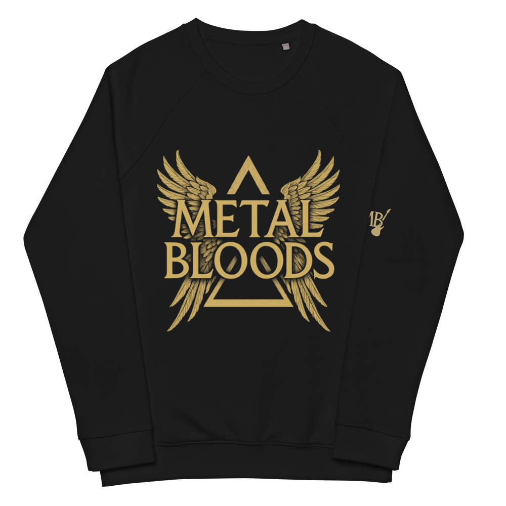 Unisex organic raglan sweatshirt